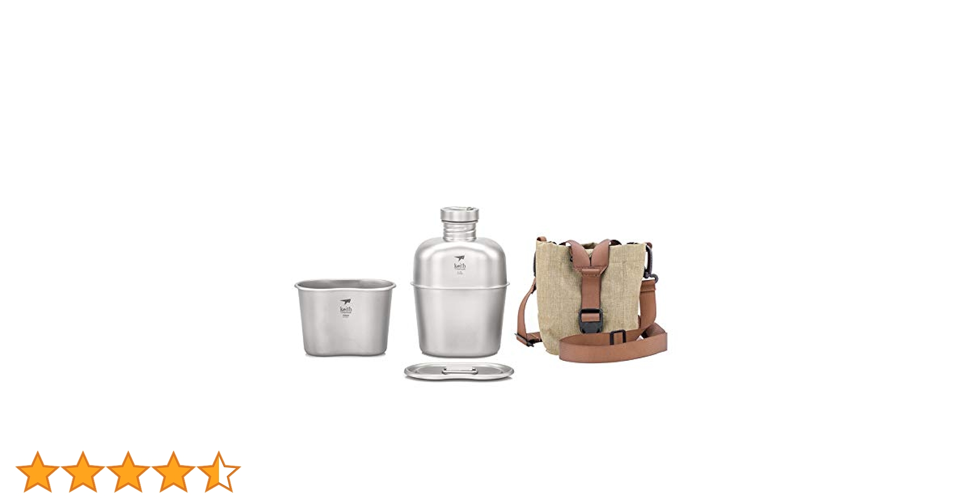 Keith Titanium チタン キャンティーン1100/700ml‼️ Amazon | Keith 1100ml+700ml チタン 兵式飯ごう キャンティーン